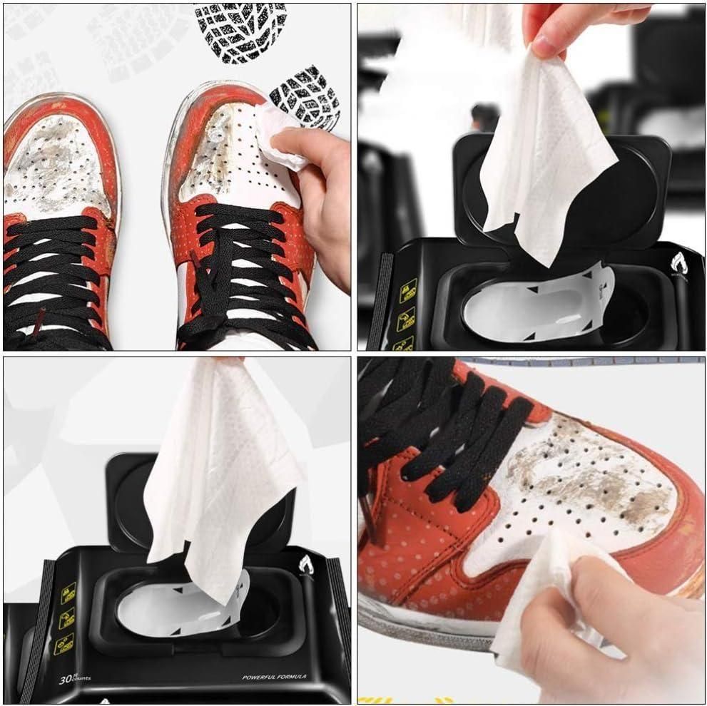 SneakerShine Natural Sneaker & Shoe Cleaner Wipes - 1 Pack of 80 Wipes